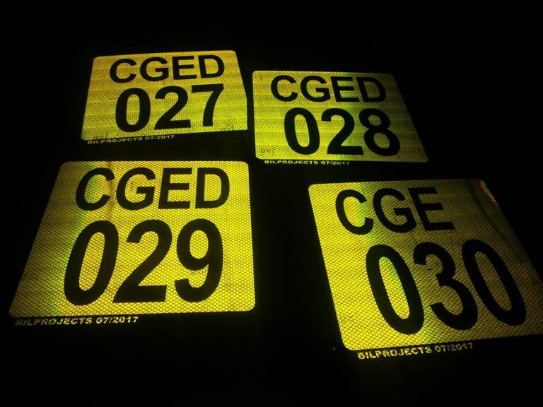 Fleet Number Stickers